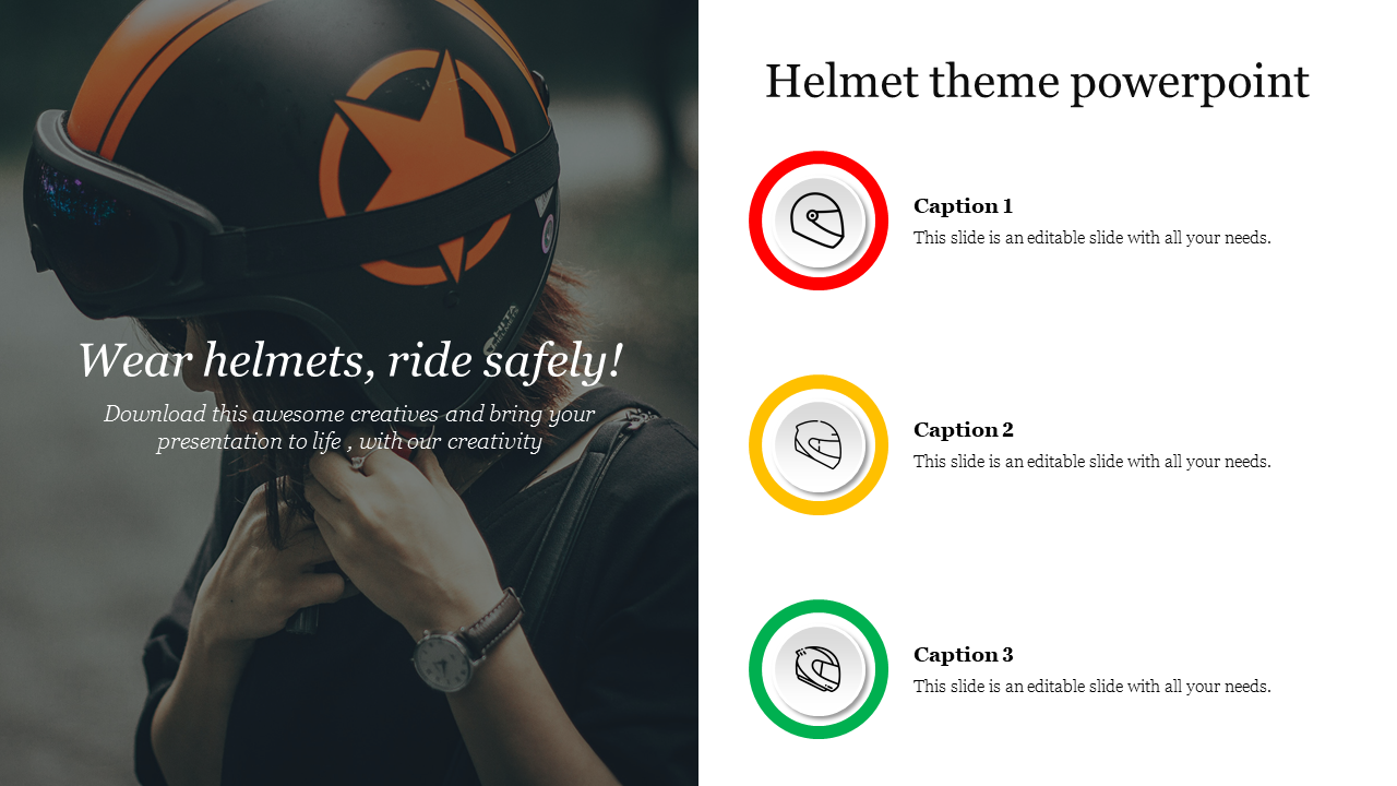 Helmet theme powerpoint 